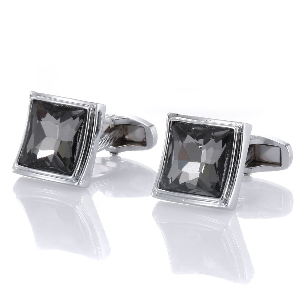 Smoked Grey Square Cufflinks