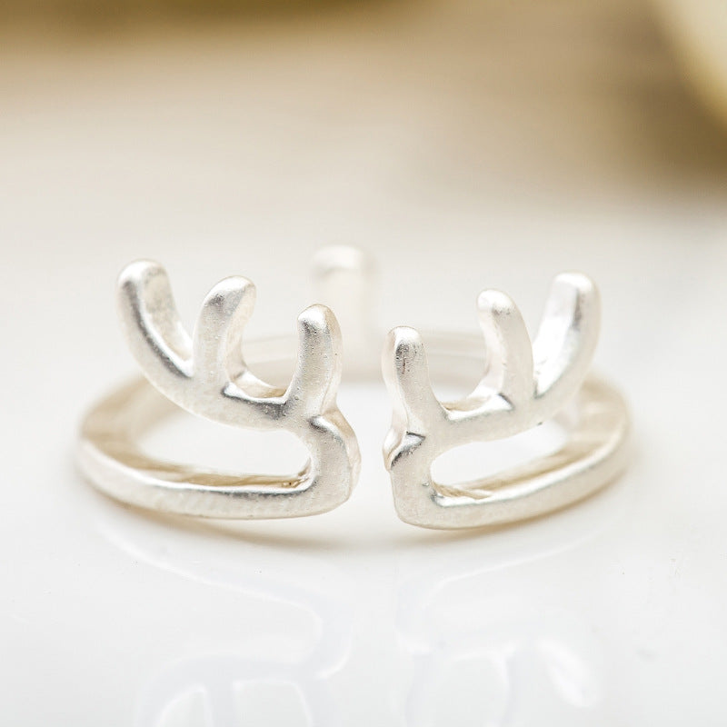 Fashion Creative Animal Ring Antler Ring