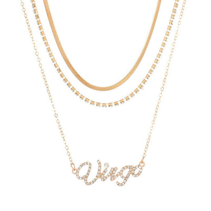 Multi-layer Diamond Necklace Necklace Zodiac Constellation Necklace