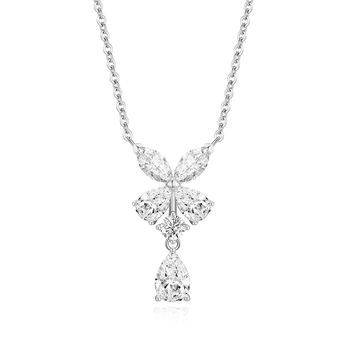 Necklace Women's All-match Sterling Silver Design Zircon