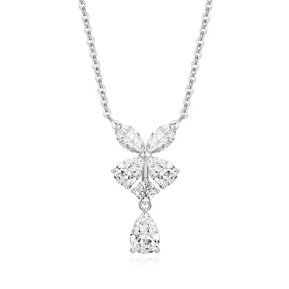 Necklace Women's All-match Sterling Silver Design Zircon