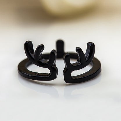 Fashion Creative Animal Ring Antler Ring